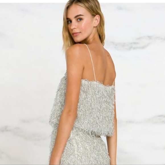 NWT Revolve 2 PIECE Endless Rose Fringe Skirt Set in Purple Size Small - Picture 4 of 14